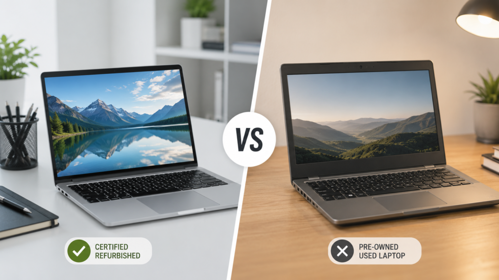 Refurbished vs used laptops comparison